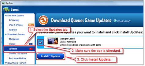 PC Game Manager Update – Big Fish Games Help.
